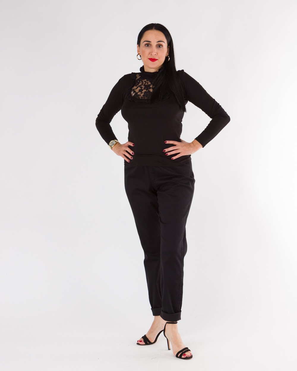 Panteloni-Jean-Me-Lasticho-Stin-Mesi-Black-Bodyform-1