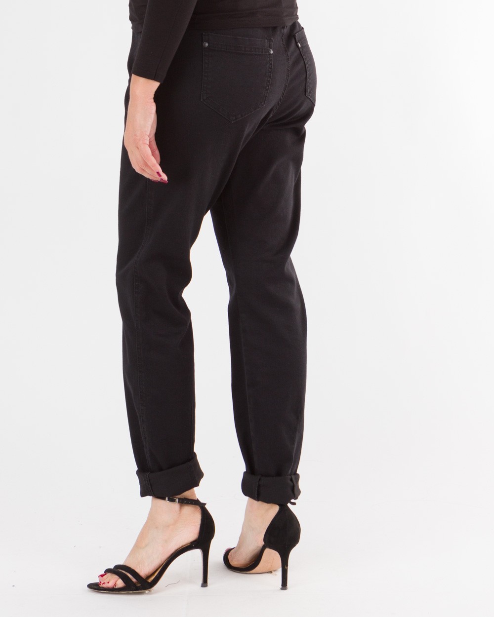 Panteloni-Jean-Me-Lasticho-Stin-Mesi-Black-Bodyform-4