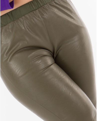 Panteloni-Dermatini-Me-Tsepes-Olive-Bodyform-2