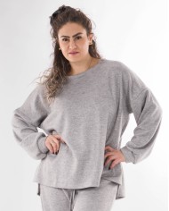 Μπλούζα Ελαστική Με Glitter Και Άνοιγμα Στο Πλάι