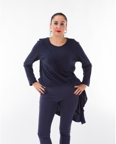 Παντελόνι Κολλητό Με Γραμμικό Print