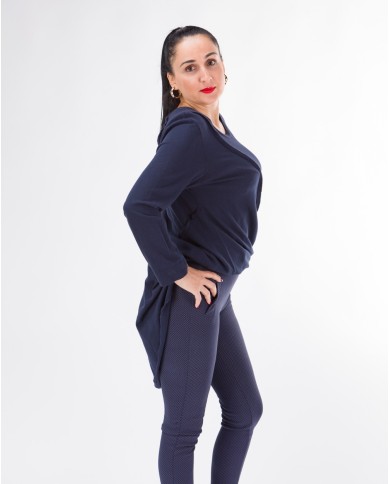 Παντελόνι Κολλητό Με Γραμμικό Print