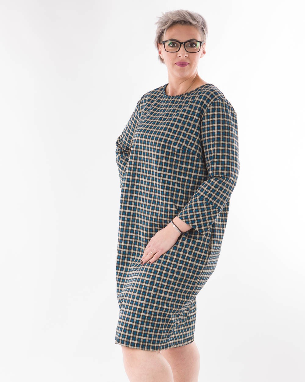 Φόρεμα Με Καρό Σχέδιο