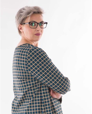 Φόρεμα Με Καρό Σχέδιο