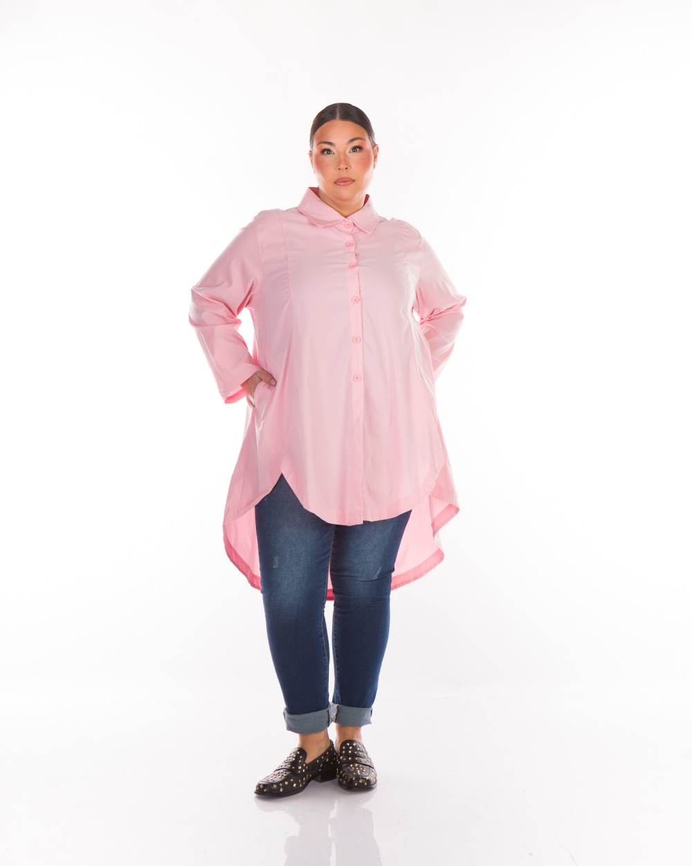 Ασύμμετρη Πουκαμίσα Με  Τσέπες