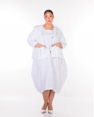 Ανοιξιάτικο βαμβακερό μπουφάν με κουκούλα