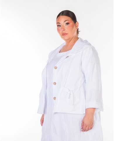 Ανοιξιάτικο βαμβακερό μπουφάν με κουκούλα