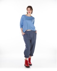 Μπλούζα Ασύμμετρη Με Στρογγυλή Λαιμόκοψη