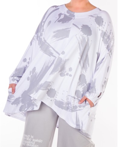 Μπλούζα μακριά ασύμμετρη