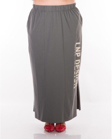 Φούστα Mε Λάστιχο Στη Μέση Και Πλαϊνά Ανοίγματα
