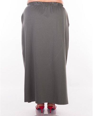 Φούστα Mε Λάστιχο Στη Μέση Και Πλαϊνά Ανοίγματα