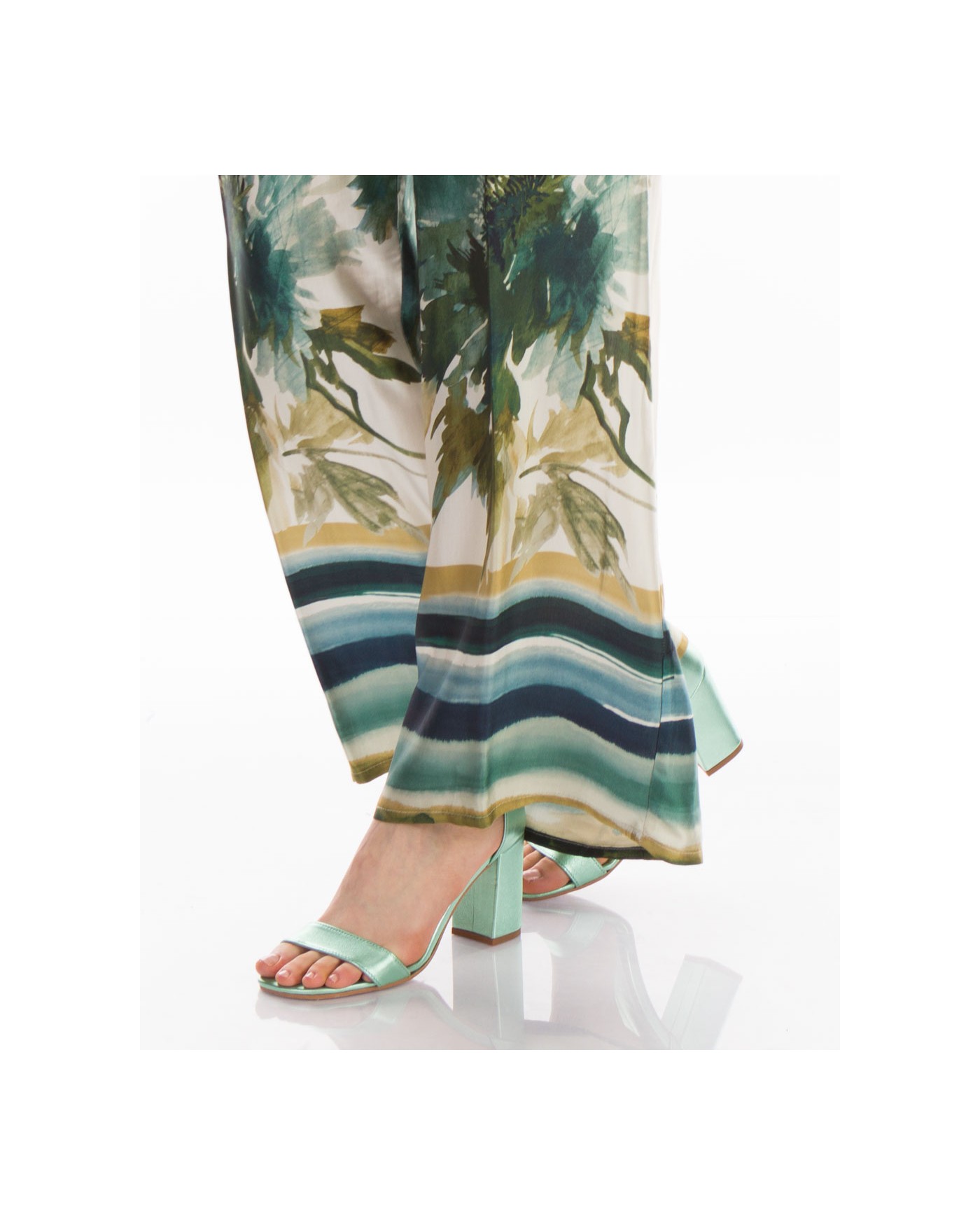 Σατέν Παντελόνα με Ιδιαίτερο Σχέδιο