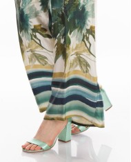 Σατέν Παντελόνα με Ιδιαίτερο Σχέδιο