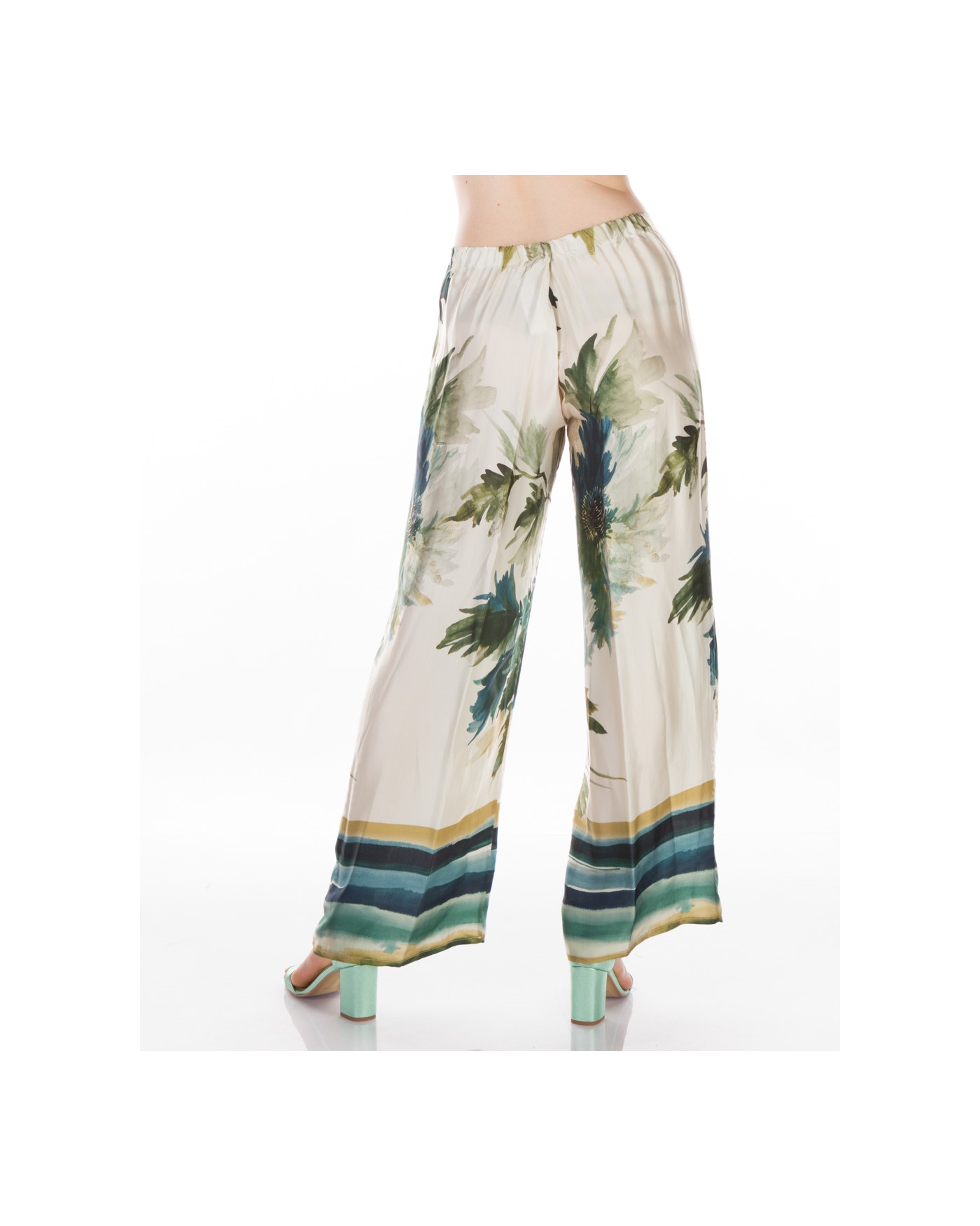 Σατέν Παντελόνα με Ιδιαίτερο Σχέδιο