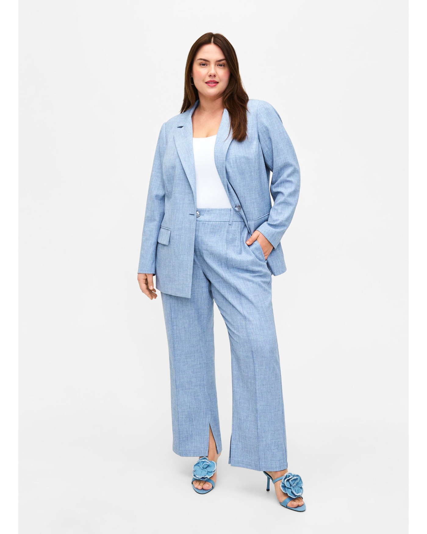 Σακάκι με Γιακά & Σκίσιμο Πίσω