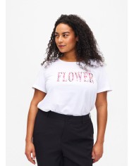 Βαμβακερό μπλουζάκι με τύπωμα