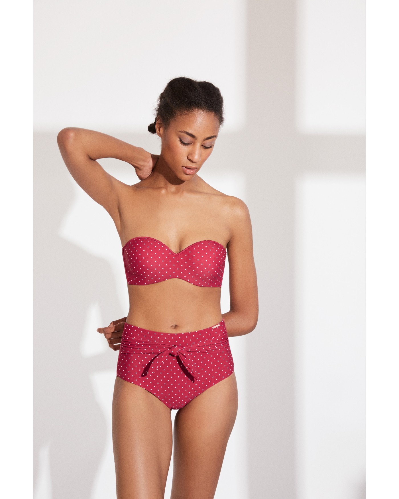 Στράπλες Τοπ  με Πουά