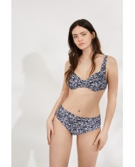 Σετ Μαγιό Μπικίνι με Μπανέλες και Ψηλόμεσο Σλιπ
