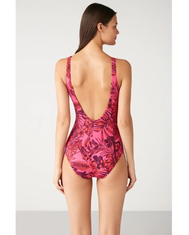 Ολόσωμο Μαγιό Σύσφιξης Με Floral Μοτίβο