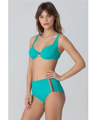 Μπικίνι Τιρκουάζ με Ρίγες