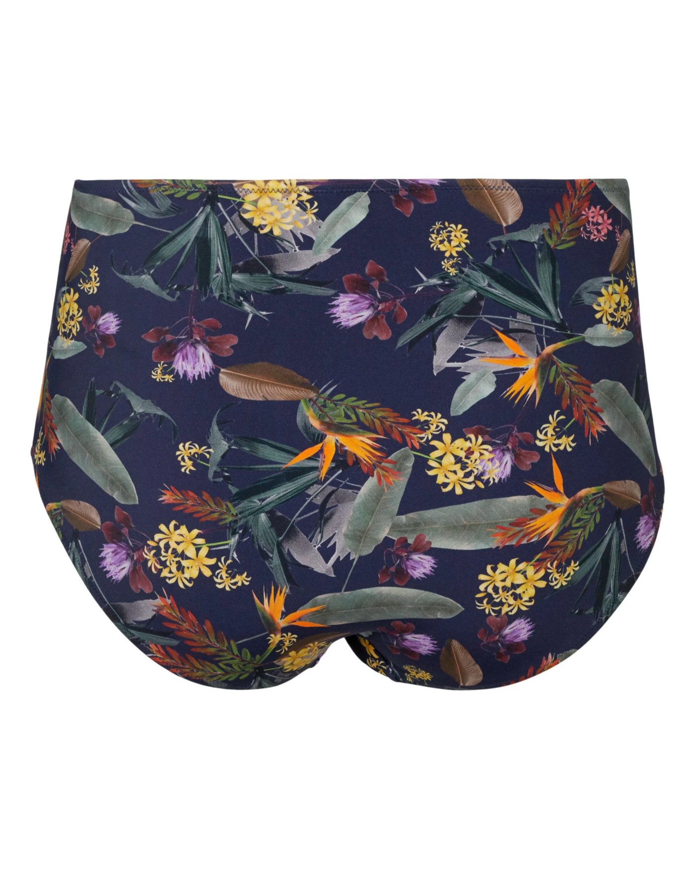 Ψηλόμεσο Σλιπ Μπικίνι Με Φλοράλ Τύπωμα
