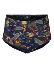 Ψηλόμεσο Σλιπ Μπικίνι Με Φλοράλ Τύπωμα
