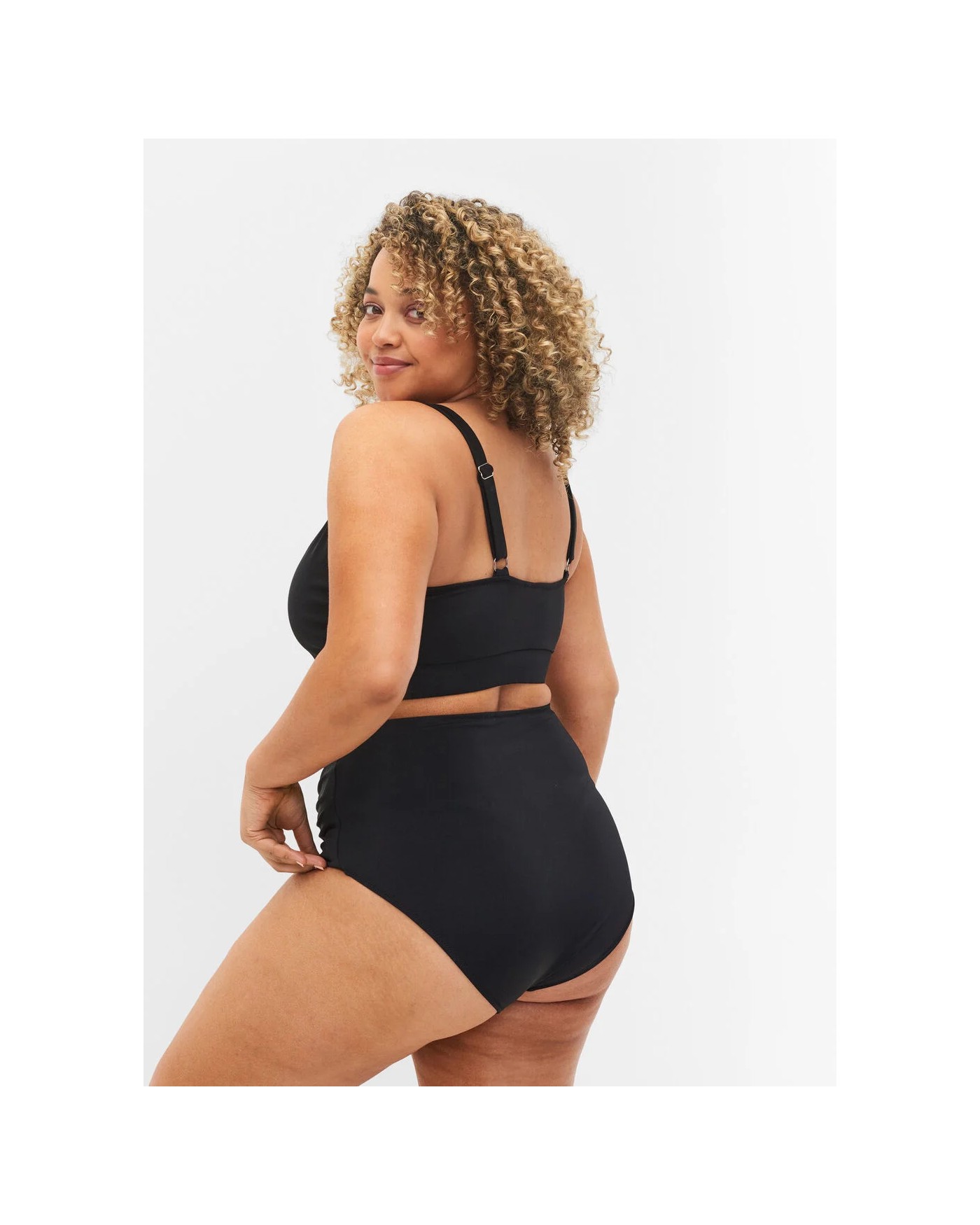 Ψηλόμεσο Σλιπ Μπικίνι Με Ντραπέ