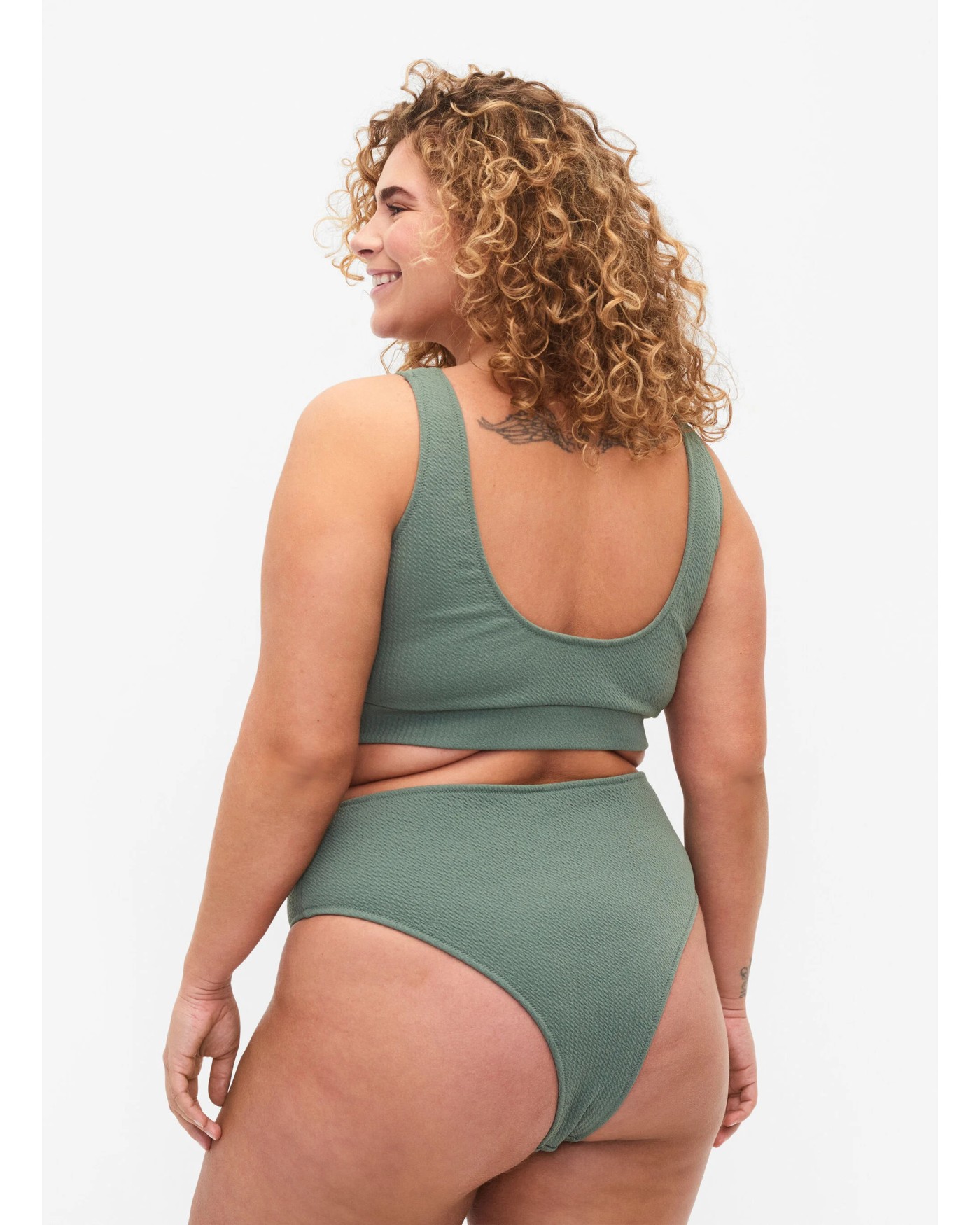 BRAZILIAN Σλιπ Μπικίνι Με Κρεπ Υφή