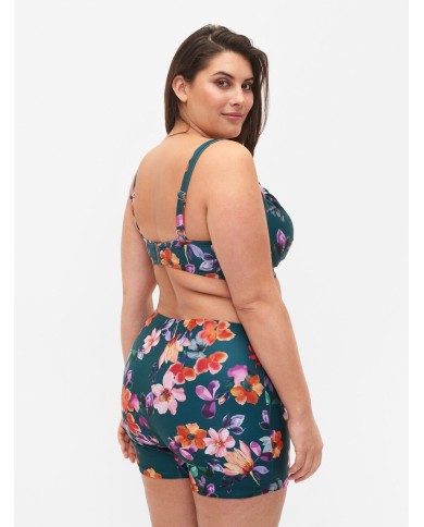Σορτς μαγιό με λουλούδια