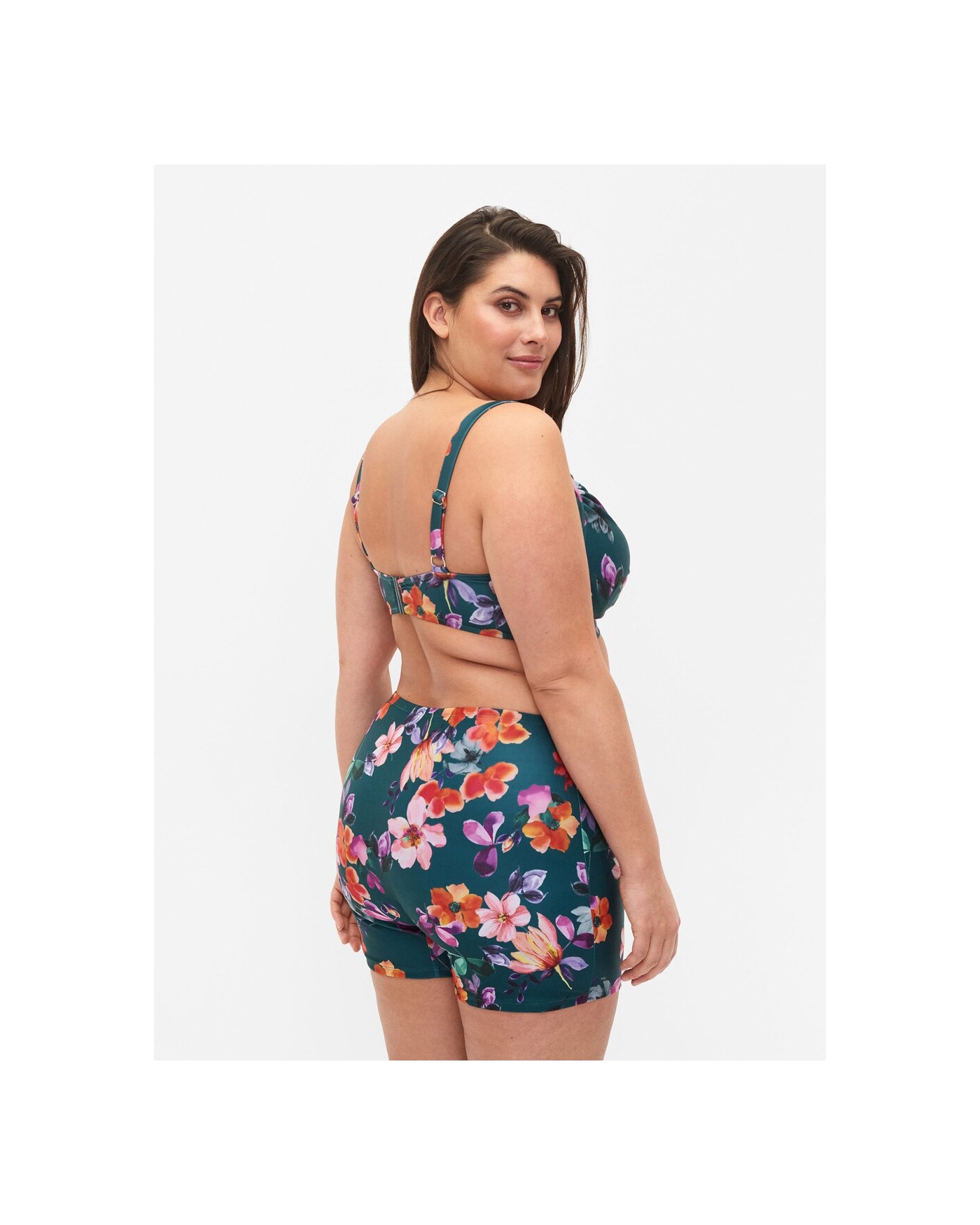 Σορτς μαγιό με λουλούδια