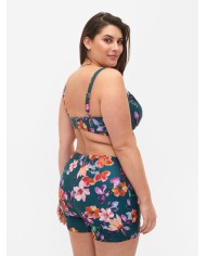 Σορτς μαγιό με λουλούδια