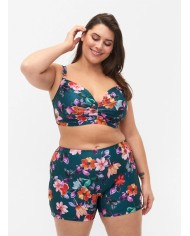 Σορτς μαγιό με λουλούδια