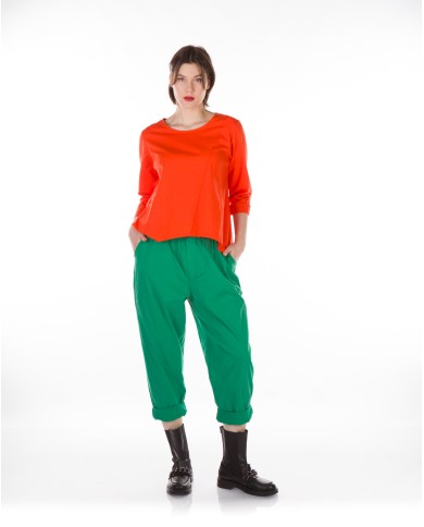 Παντελόνι Ελαστικό Μονόχρωμο Με Τσέπες