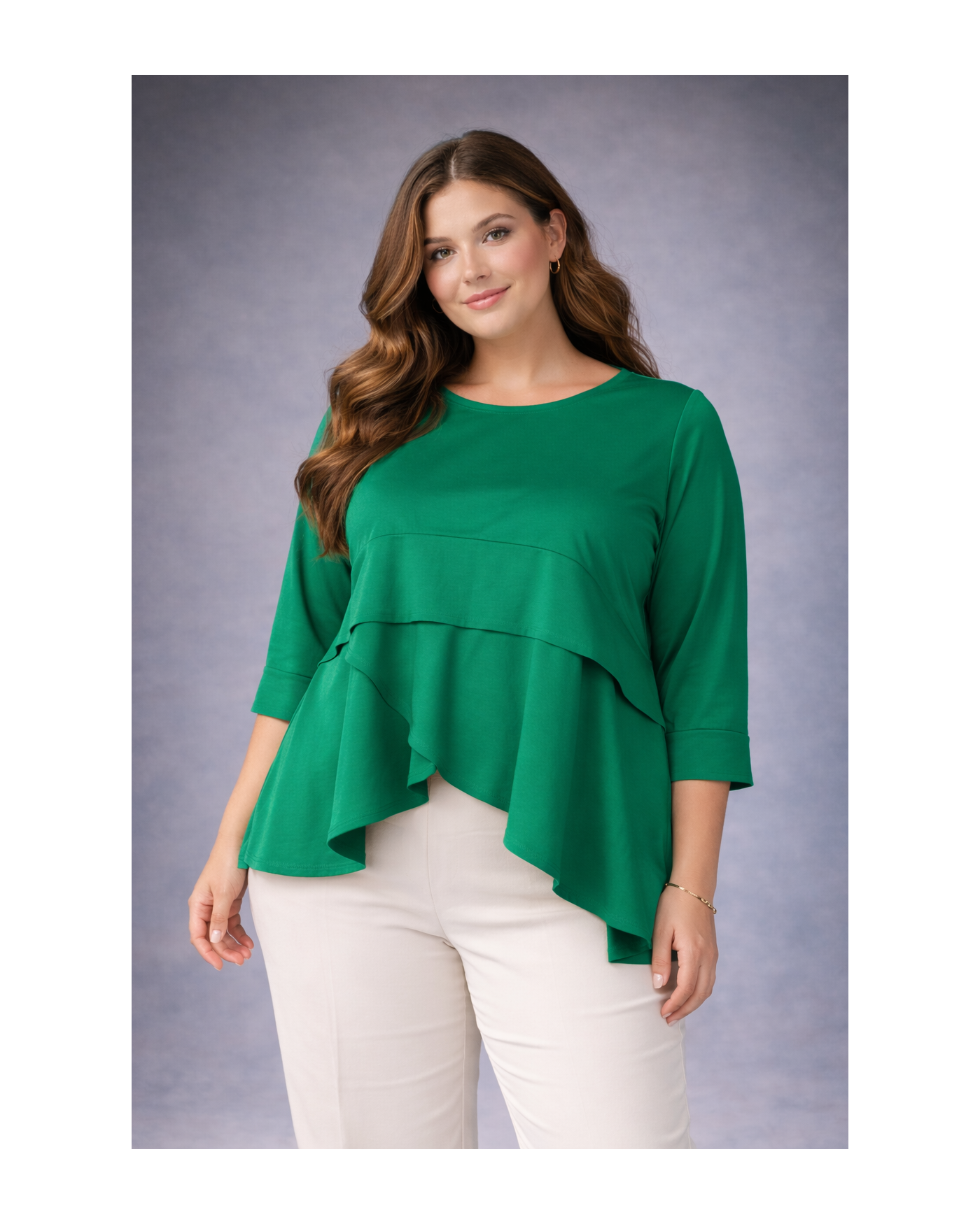 Μπλούζα Ασύμμετρη Με Βολάν