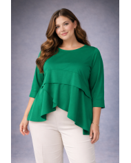 Μπλούζα Ασύμμετρη Με Βολάν