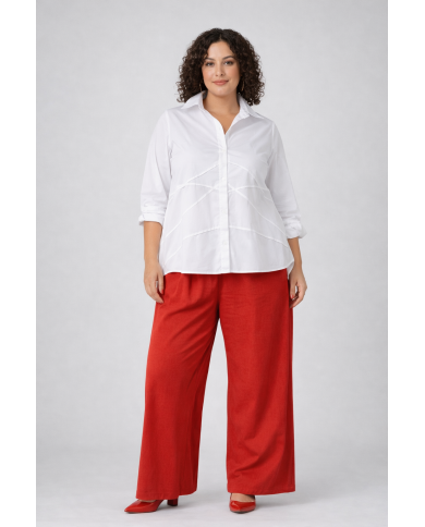 Πουκάμισο Με Εξωτερικές Διακοσμητικές Ραφές