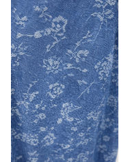 Γυναικεία Ζακέτα Φλοράλ Denim με Κουκούλα – Μοντέρνο Ξεχωριστό Στυλ