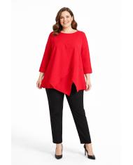 Μπλούζα Ασύμμετρη με Μικρό Άνοιγμα