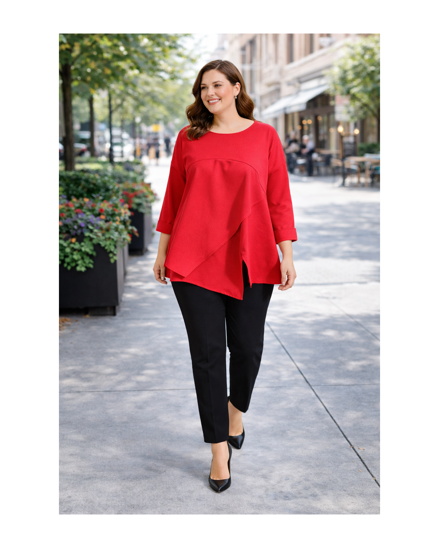 Μπλούζα Ασύμμετρη με Μικρό Άνοιγμα