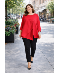 Μπλούζα Ασύμμετρη με Μικρό Άνοιγμα