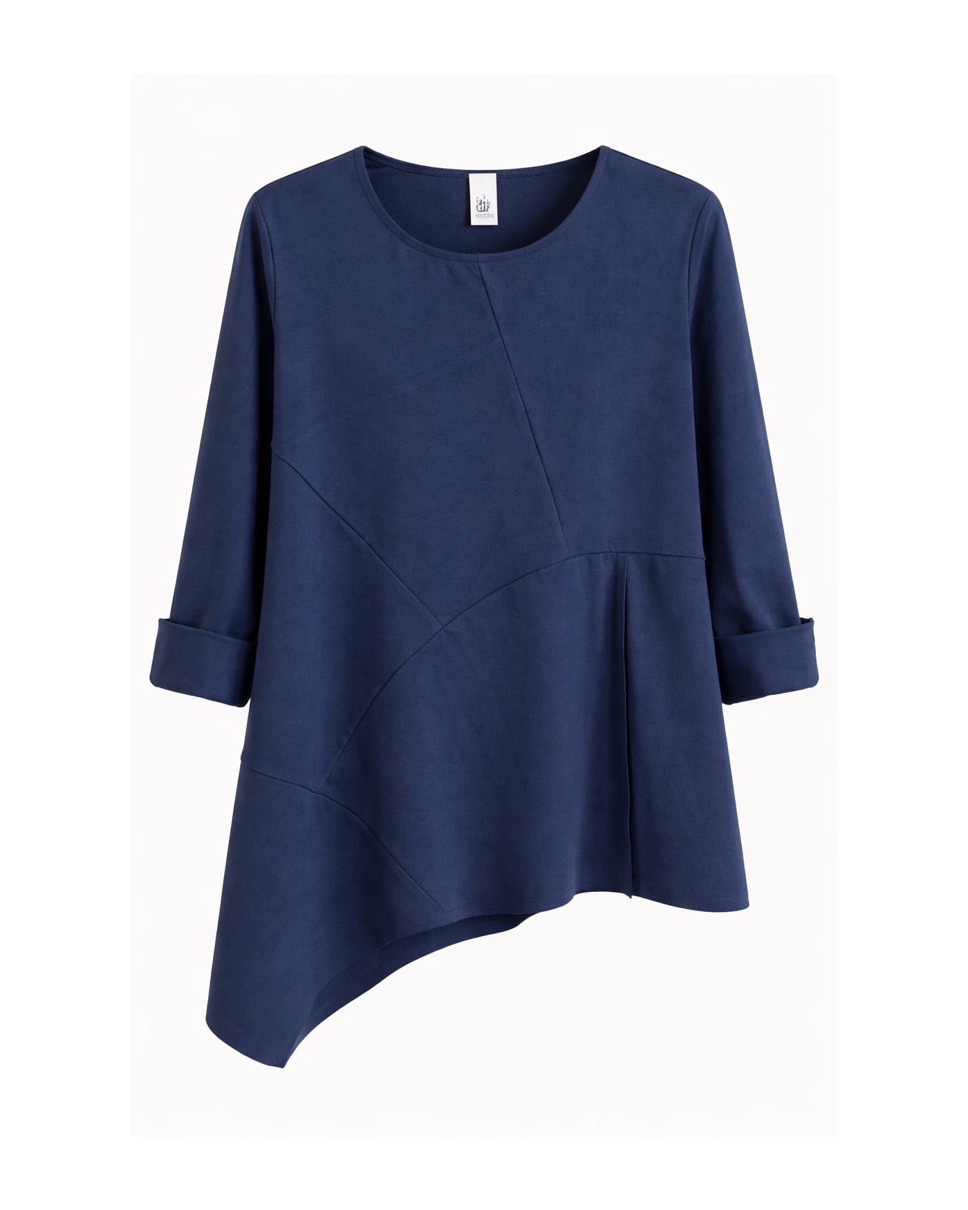 Γυναικεία Μπλούζα Ασύμμετρη με Διαγώνιες Ραφές