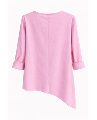 Γυναικεία Μπλούζα Ασύμμετρη με Διαγώνιες Ραφές