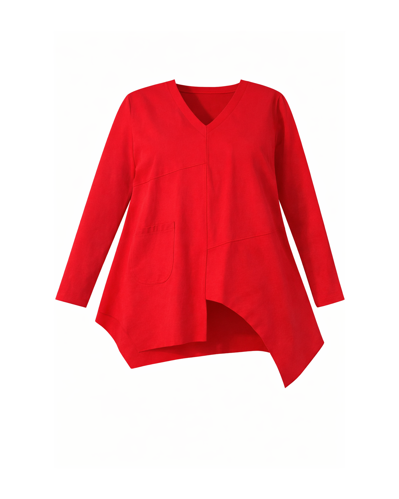 Μπλούζα με Τσέπη στο Εμπρός Μέρος Ασύμμετρη