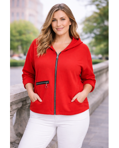 Ζακέτα με Εξωτερική Τσέπη με Φερμουάρ