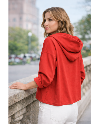 Ζακέτα με Εξωτερική Τσέπη με Φερμουάρ