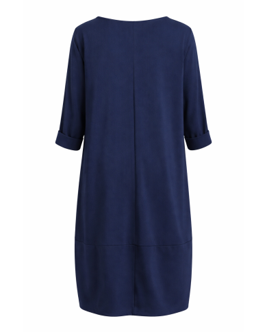 Φόρεμα με Διακοσμητικές Τσέπες και Ιδιαίτερο Τελείωμα