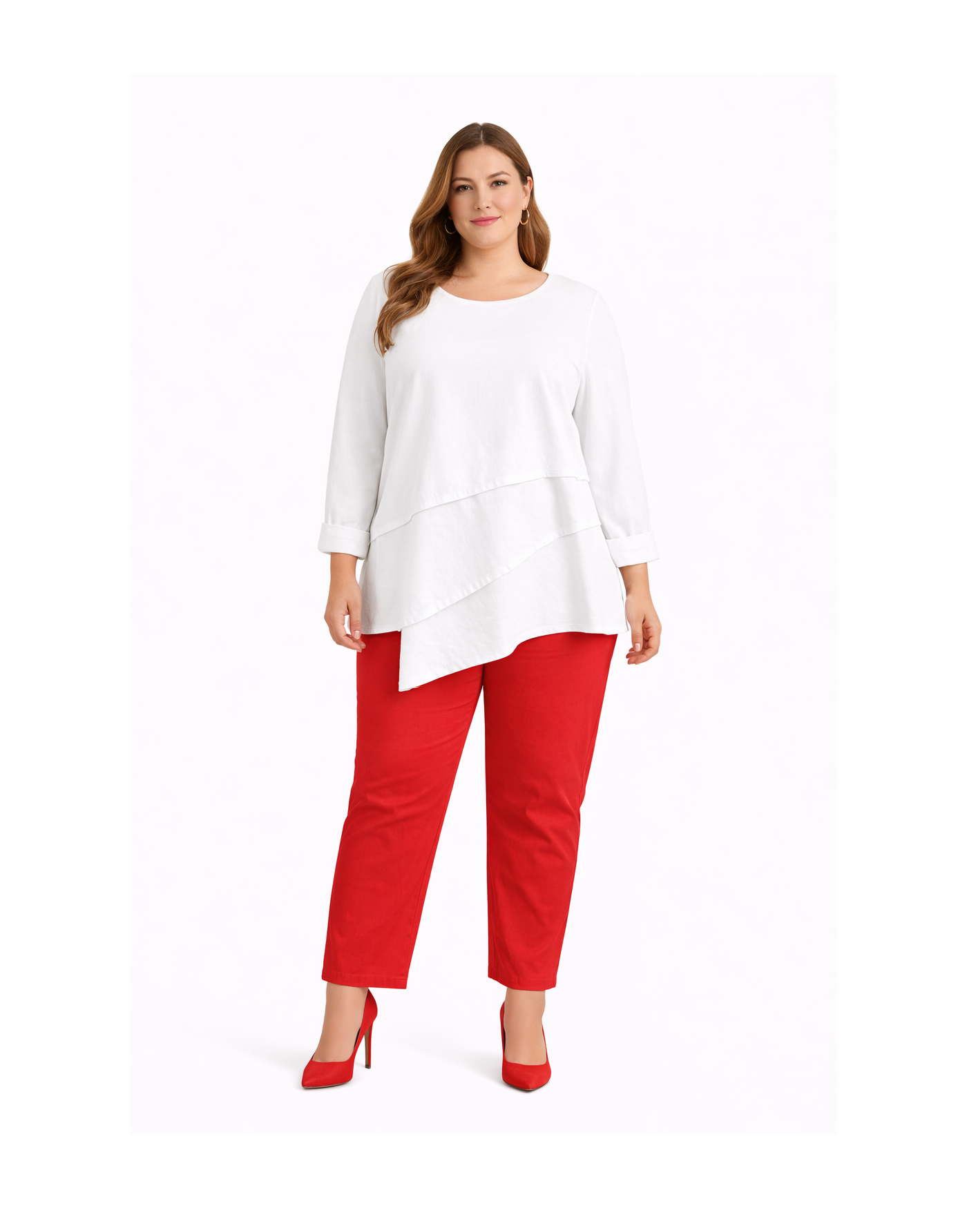 Γυναικεία Μπλούζα Ασύμμετρη με Layer Τελείωμα