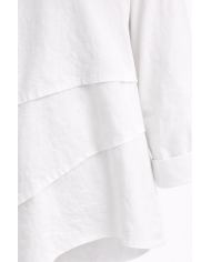 Γυναικεία Μπλούζα Ασύμμετρη με Layer Τελείωμα