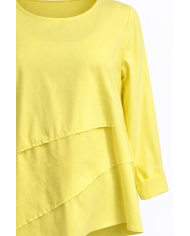 Γυναικεία Μπλούζα Ασύμμετρη με Layer Τελείωμα