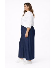Παντελόνι Denim με Λάστιχο στη Μέση